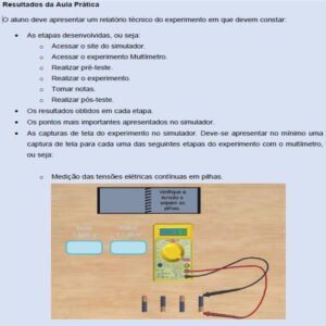 Aula prática Materiais e Instrumentação Eletroeletrônica
